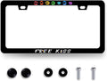 Sexy Lips License Plate Frame Colorful Kiss License Plate Holder by RNKATIH