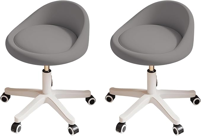 Rolling Stool Set of 2 Rolling Hydraulic Salon Stool by Walktory