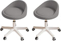 Rolling Stool Set of 2 Rolling Hydraulic Salon Stool by Walktory