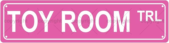 TOY ROOM TRL Space Metal Tin Street Sign Bar Cafe Garage Cave Home Room Wall by Unknown