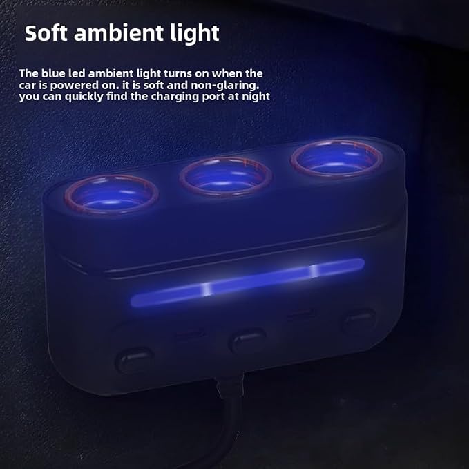 3 - in - 1 Cigarette Lighter Adapter - Image 7