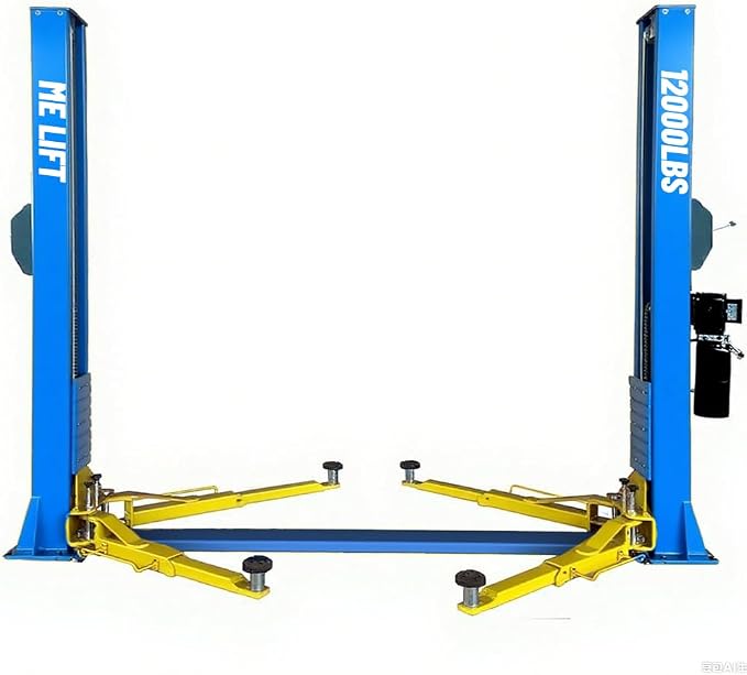 ME 12000lbs 2 Post Lift Automotive Car Lift Single Point Lock Release Two Post - Image 6