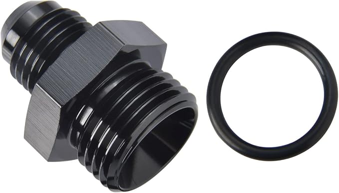 6AN Male Flare to 8AN ORB O-ring Boss Fuel Pump Rail Adapter Fitting Aluminum - Image 4