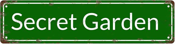 Secret Garden Space Vintage Metal Tin Street Sign Bar Cafe Garage Cave Home by Unknown
