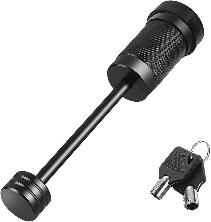 METOWARE Trailer Tongue Coupler Lock 1/4" Dia, 3-1/2" Span, Trailer Hitch Lock by METOWARE