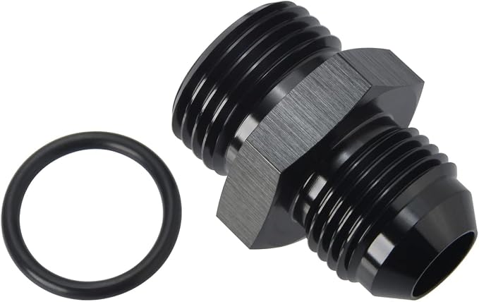 8AN Male Flare to 10AN ORB O-ring Boss Fuel Pump Rail Adapter Fitting Aluminum - Image 3