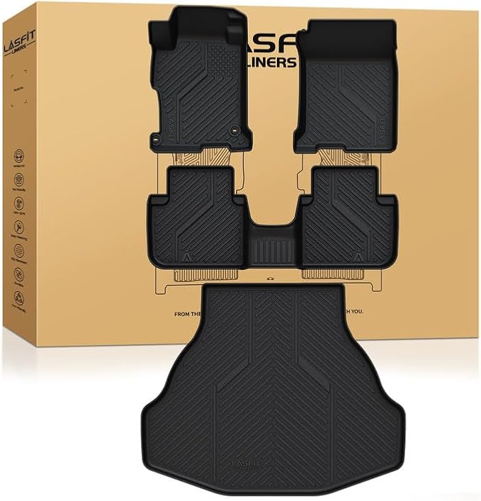 LASFIT Floor Mats & Trunk Mat for Honda Accord Sedan 2013 2014 2015 2016 2017 by LASFIT