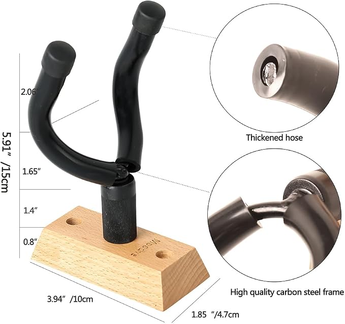 Guitar Wall Mount Hanger, Guitar Hook Holder Stand - Image 2