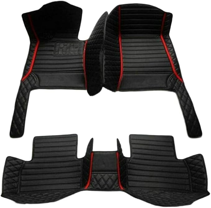 Custom Colors Car Floor Mats Black Pink by Unknown