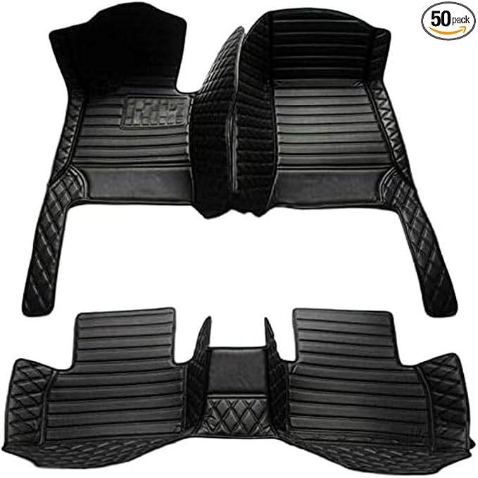 TAHALICustom Colors Car Floor Mats Black Pink by Unknown