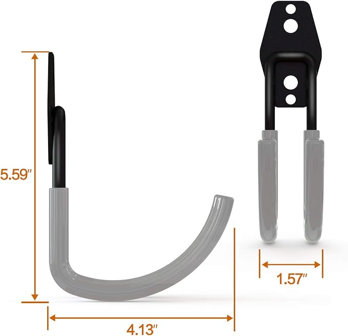 Garage Storage Utility Hooks，Garage Garden Tool Organizer，Steel Wall Mount Hooks - Image 3