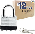 LanuBe Lock Laminated keyed Padlock, keyed Alike Locks, Normal Shackle by LanuBe