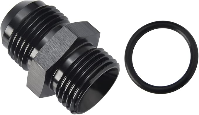 12AN Male Flare to 12AN ORB O-ring Boss Fuel Pump Rail Adapter Fitting Aluminum - Image 4