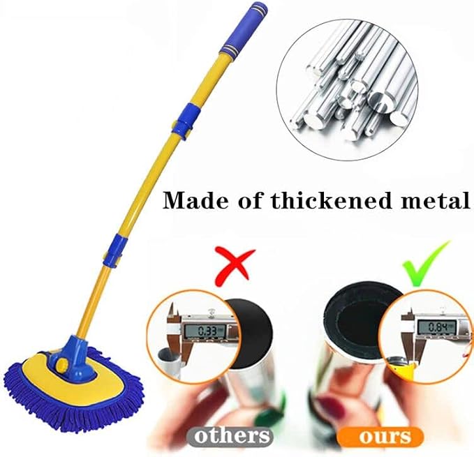 Car Wash Brush with Long Handle, Microfiber Towels Car Wash Kit Cleaning - Image 2
