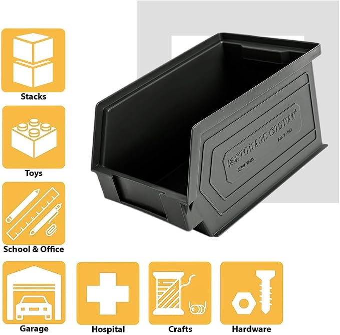 Plastic Storage Bins, Storage Organizer Bin - Image 5