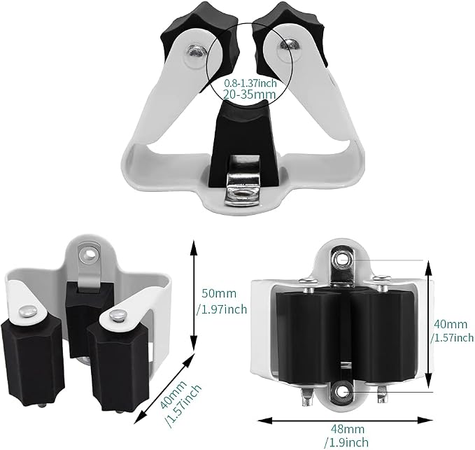 3-H Broom Hanger, Mop Holder Wall Mount 20 Pack, Broom Holder Wall Mount - Image 5