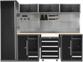 JZD Heavy Duty Metal Garage Shop Tool Storage Cabinet System, No Wall Mounting by JZD