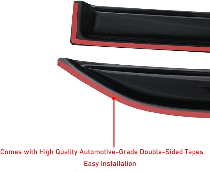 Lightronic Extra Durable Tape-on Auto Vent Window Visor, Fits 1999-2006 - Image 7
