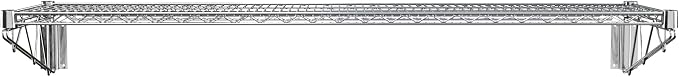 14" x 60" Chrome Wire Wall Mount Shelf - Image 3