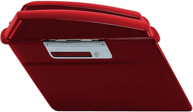 XFMT Red Hard Saddlebags Saddle Bags Trunk W/Black Conversion Brackets - Image 3