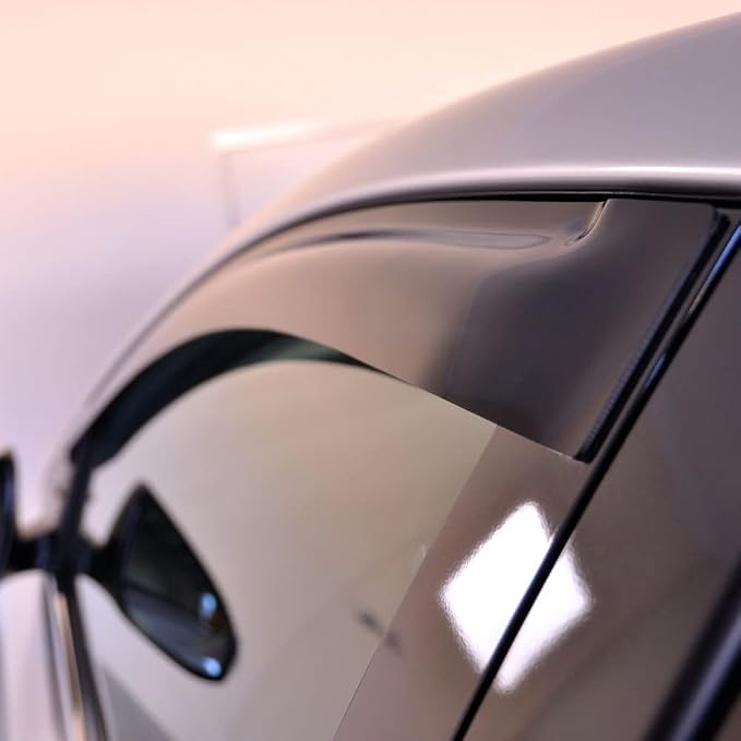 Side Window Wind Deflector, Out-Channel Tape-On Nice Rain Guards Set, Window - Image 9