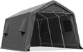 ADVANCE OUTDOOR 10x15 ft Shelter Storage Shed Steel Metal Peak Roof Portable by ADVANCEOUTDOOR