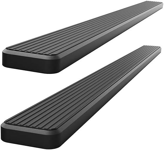 APS 6in Black Stainless Steel Running Boards Compatible by APS