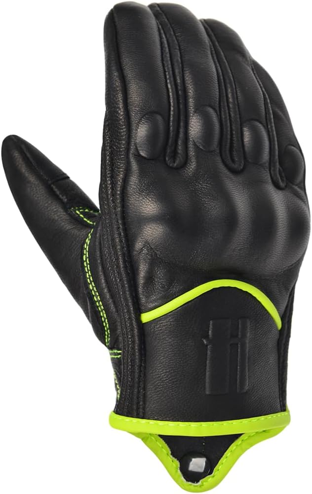 Harssidanzar Women's Motorcycle Gloves, Leather Motorcycle Gloves, Motorbike - Image 4