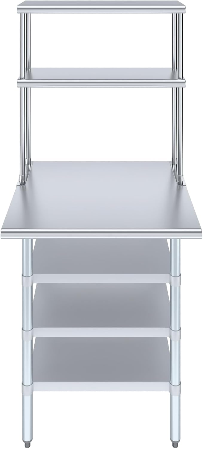 Amgood 30" x 30" Stainless Steel Work Table - Image 2