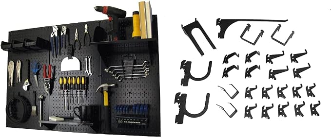 Wall Control Metal Pegboard Organizer 4ft Standard Storage Kit by Wall+Control