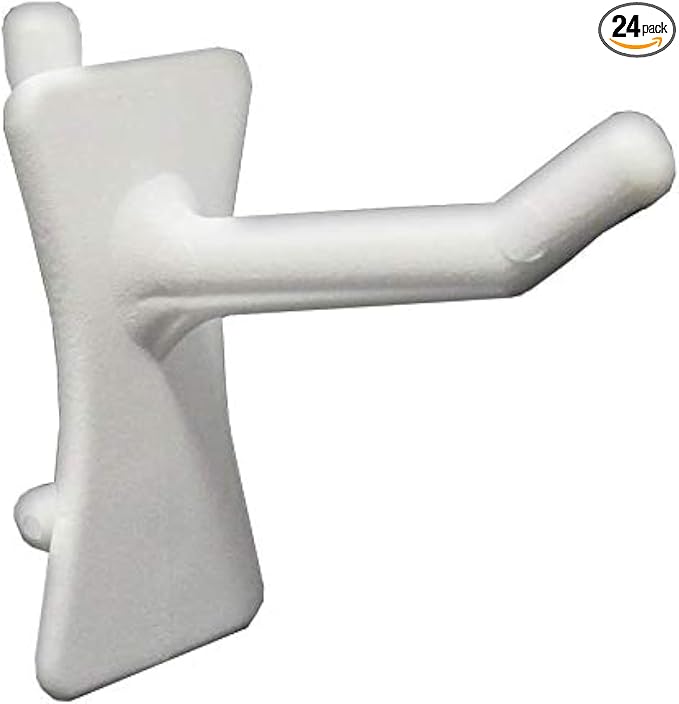 PegPro® 1" Hooks Kit for Standard “Wood Fiber” pegboard – Durable Plastic by PegPro%C2%AE