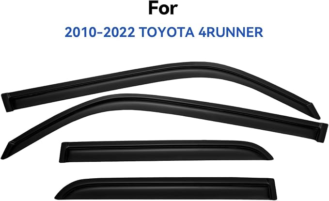 Window Visors Rain Guards for 2010-2024 Toyota 4Runner, Out-Channel Window Vent - Image 2