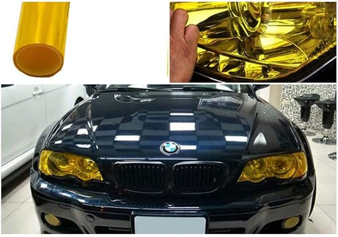 12 by 48 Inches Self Adhesive Headlight, Tail Lights, Fog Lights Tint Vinyl Film - Image 6