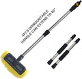 SENGO Car Wash Brush with Long Handle 12'' Lock Soft Bristle Brush car Scrub by Sengo