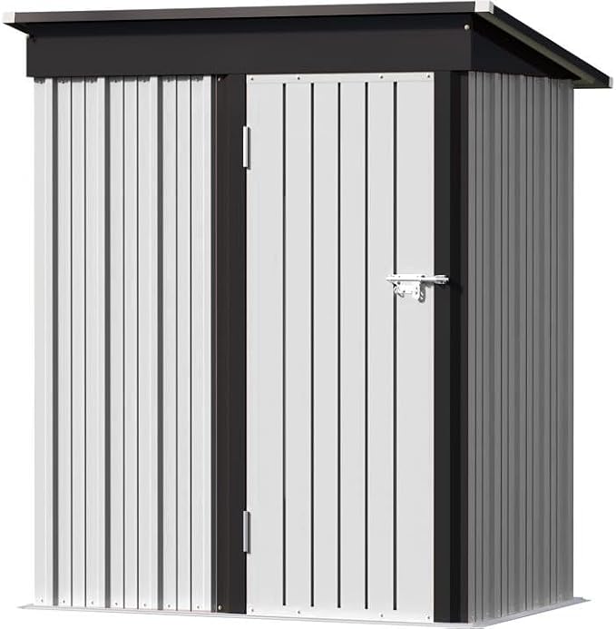 Greesum 5×3 FT Outdoor Storage Shed, Metal Storaged Sheds Without Floor - Image 4