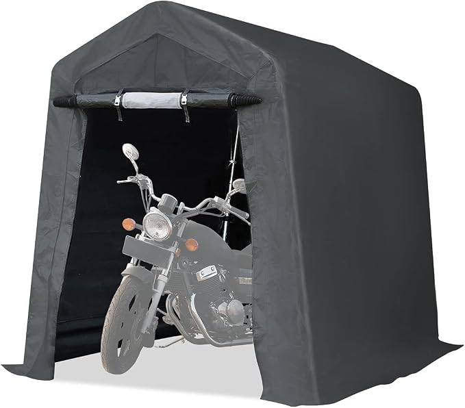 ADVANCE OUTDOOR 6x8 ft Outdoor Portable Storage Shelter Shed - Image 9