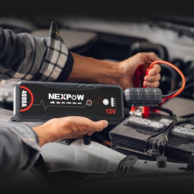 NEXPOW Car Jump Starter 4000A Car Battery Jump Starter Portable Pack - Image 5