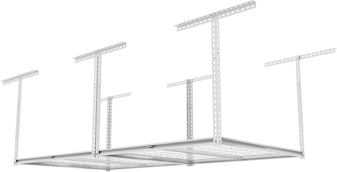 The Atlas 4 x 8 ft Adjustable Height Overhead Garage Storage Rack 900 lbs Heavy - Image 7