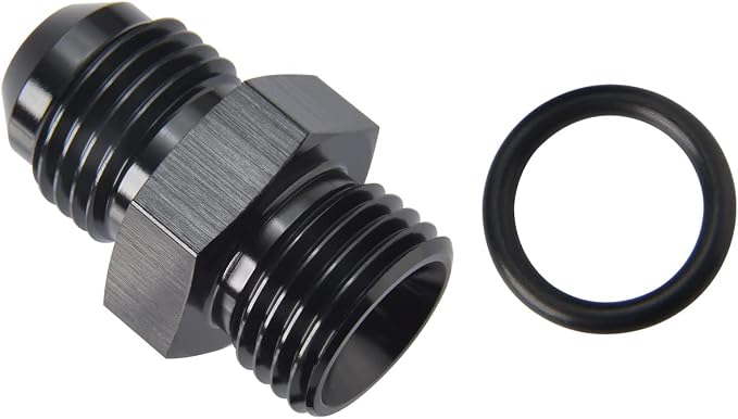 4AN Male Flare to 4AN ORB O-ring Boss Fuel Pump Rail Adapter Fitting Aluminum - Image 3