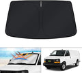 KUST Windshield Sun Shade for 1996-2024 GMC Savana Van Accessories, Passenger & by KUST