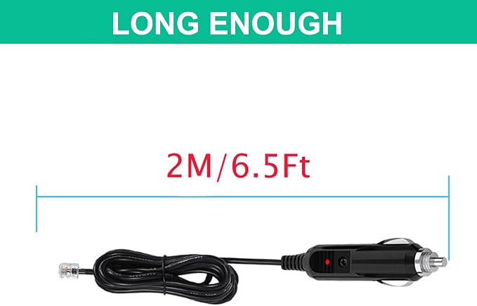 Power Cord for Escort Passport 9500ix 9500i, Uniden R7 R3 R1, Beltronics - Image 2