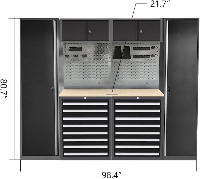 Steel Garage Storage Cabinet System, Tool Cabinets - Image 2