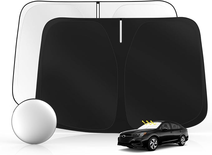 Windshield Sun Shade for S-ubaru Legacy 2020-2025 Foldable Sunshade Custom Fit by SULAGIWINDSHIELDSUNSHADE