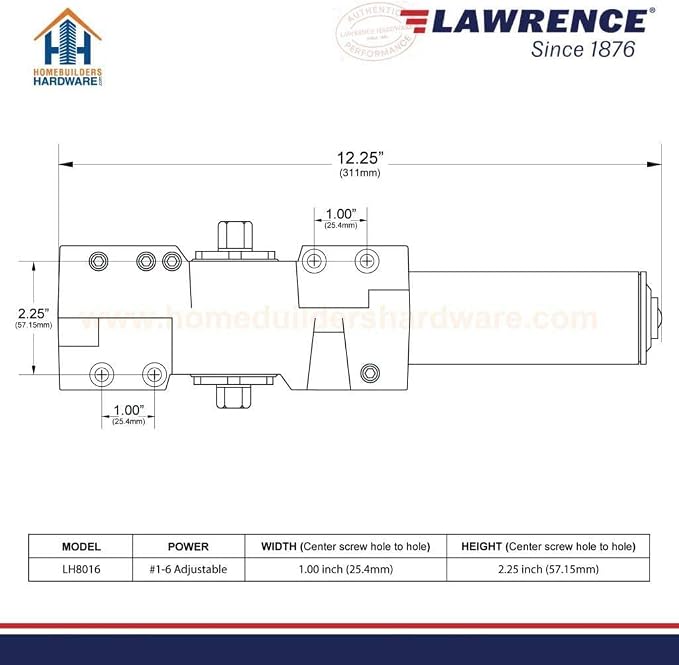 Lawrence Extra Heavy Duty Door Closer Commercial Grade 1 - Image 3