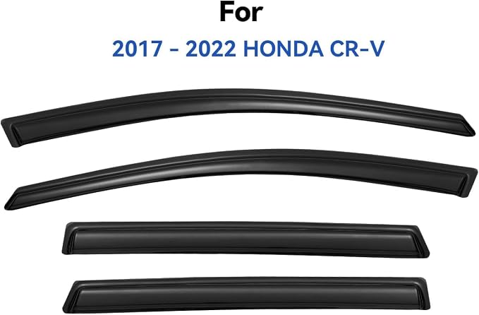 Window Visors Rain Guards for Honda CRV 2017 2018 2019 2020 2021 2022, - Image 2