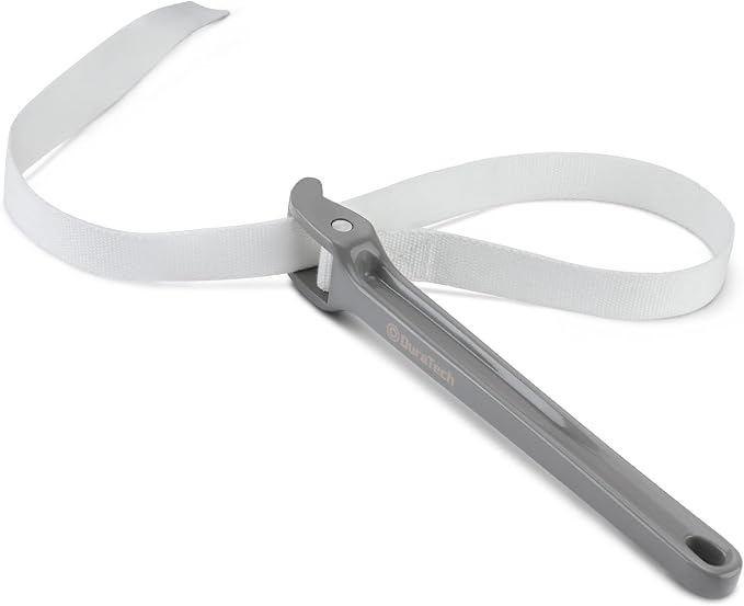 DURATECH Strap Wrench 12" Handle, Adjustable Nylon Strap Pipe Wrenches by DURATECH