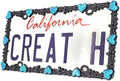 Creathome 3D Shining Daisy Heart License Plate Frame from Pure Zinc Alloy Metal by creathome