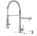 Fapully Commercial Pull Down Kitchen Sink Faucet by Fapully