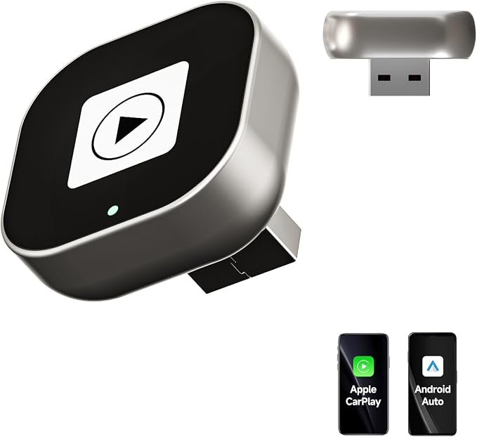 Spedal CL322 Wireless CarPlay & Android Auto Adapter – 2025 Upgrade Mini Design by Spedal