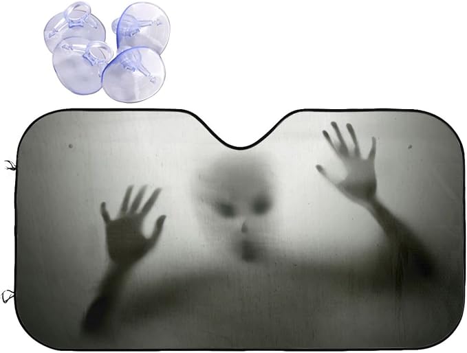 Alien trapped Car Windshield Sunshade Front Window Sun Visor Protector Foldable by mutakin